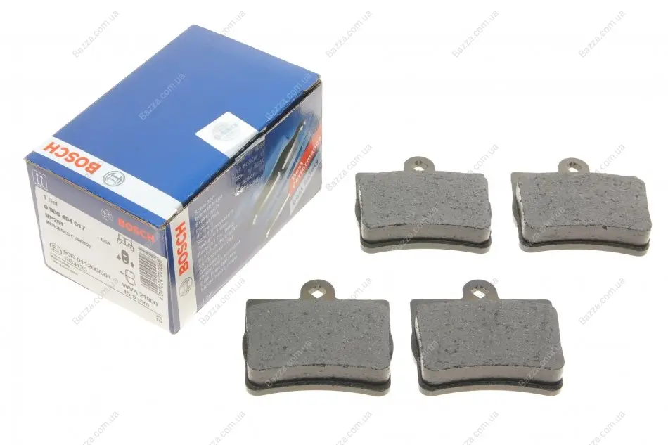 Задние тормозные колодки bosch 0986494017