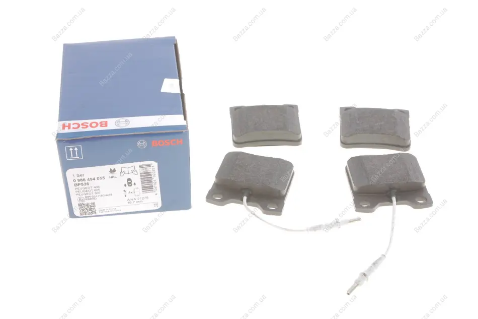 Задние тормозные колодки bosch 0 986 494 055
