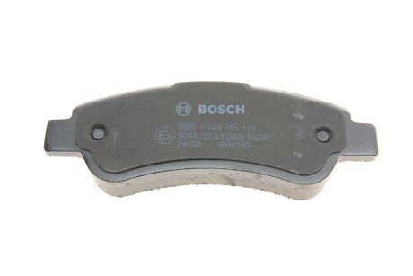 Задние тормозные колодки bosch 0986494110