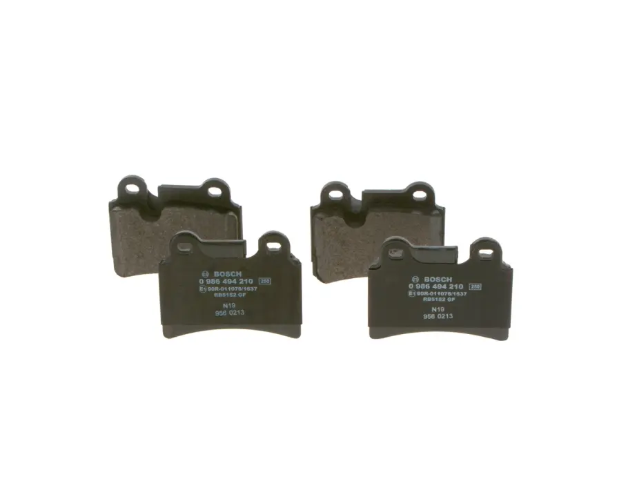 Задні тормозні (гальмівні) колодки Bosch 0 986 494 210 (фото 1)