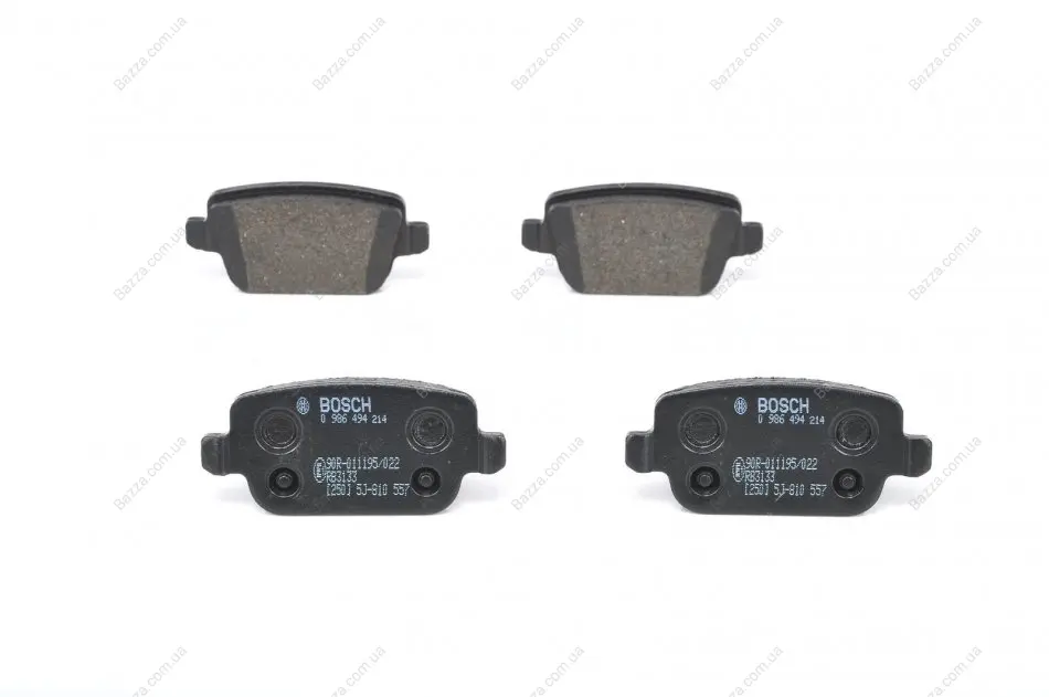 Задні тормозні (гальмівні) колодки Bosch 0 986 494 214 (фото 1)