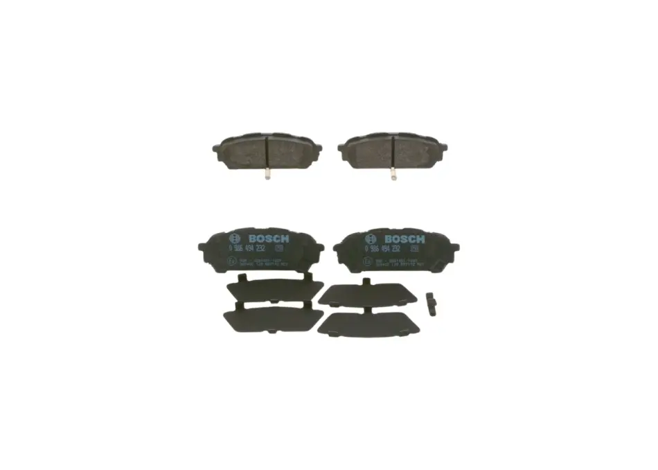 Задні тормозні (гальмівні) колодки Bosch 0 986 494 232 (фото 1)