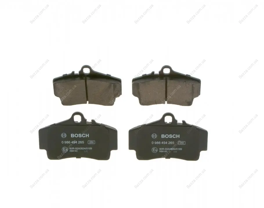 Задні тормозні (гальмівні) колодки Bosch 0986494265 (фото 1)