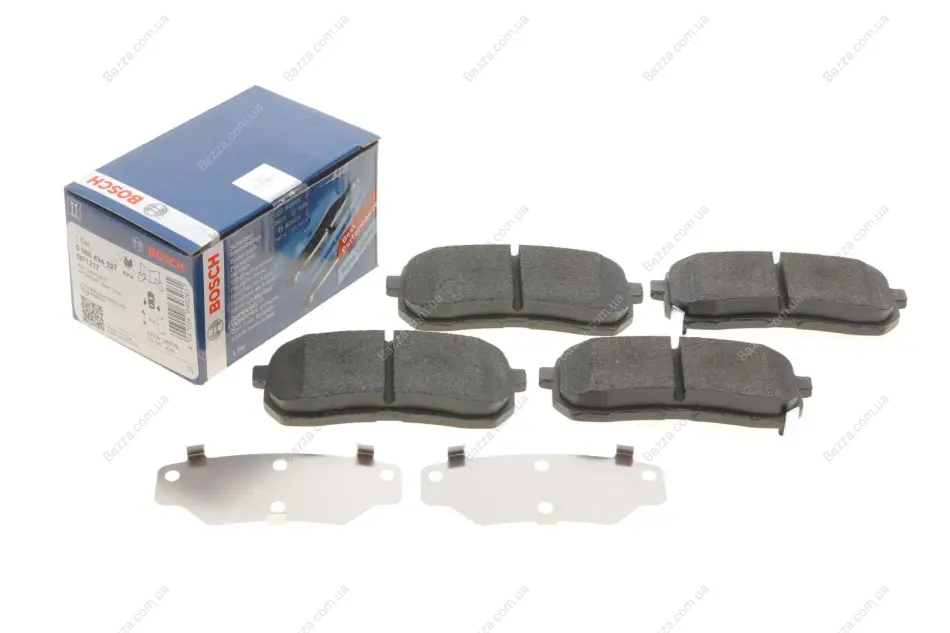Задні тормозні (гальмівні) колодки Bosch 0 986 494 327 (фото 1)
