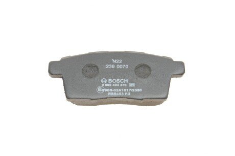 Задние тормозные колодки bosch 0986494376