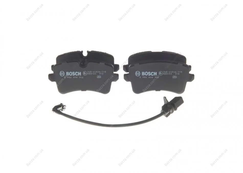Задні тормозні (гальмівні) колодки Bosch 0986494916 (фото 1)