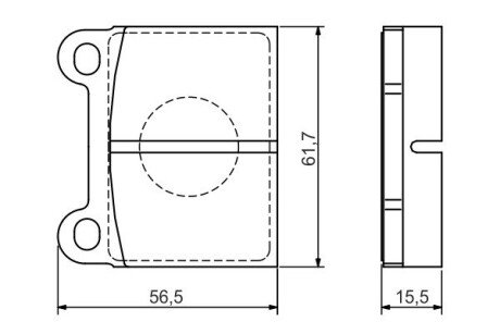 Задние тормозные колодки bosch 0986495078