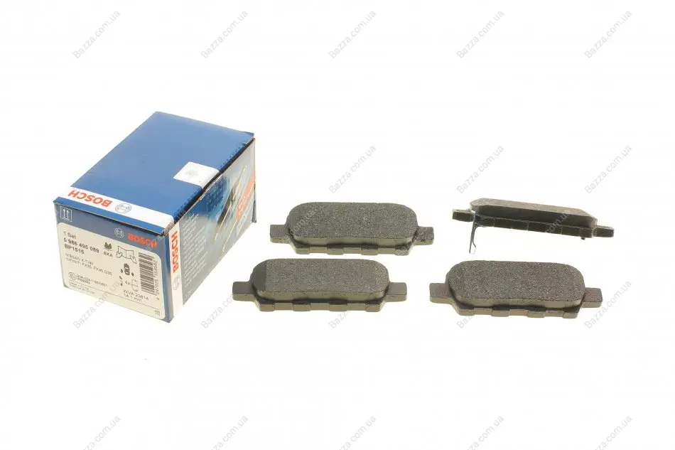 Задні тормозні (гальмівні) колодки Bosch 0986495089 (фото 1)