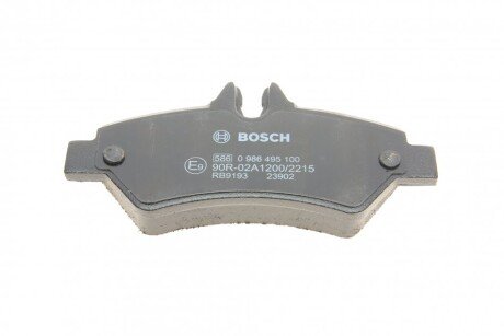Задние тормозные колодки bosch 0986495100
