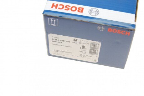 Задние тормозные колодки bosch 0986495100