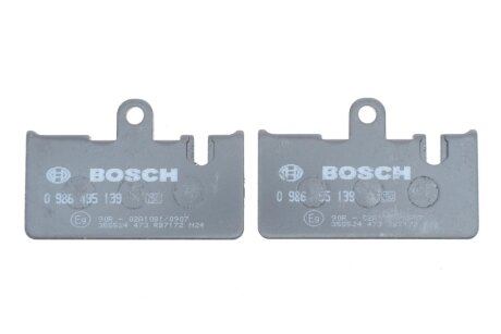 Задние тормозные колодки bosch 0986495139