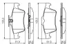 Задние тормозные колодки bosch 0986495216