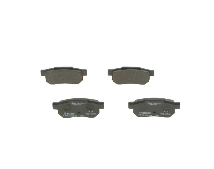 Задні тормозні (гальмівні) колодки Bosch 0 986 495 256 (фото 1)