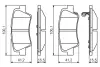 Задние тормозные колодки bosch 0986495351