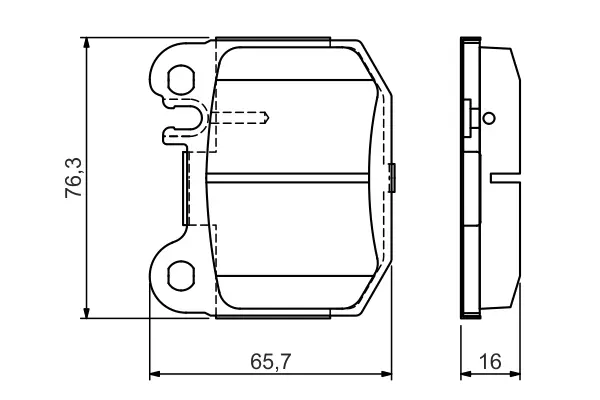Задні тормозні (гальмівні) колодки Bosch 0986495440 (фото 1)