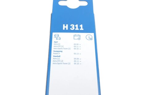 Задній двірник (склоочисник) bosch 3397011666