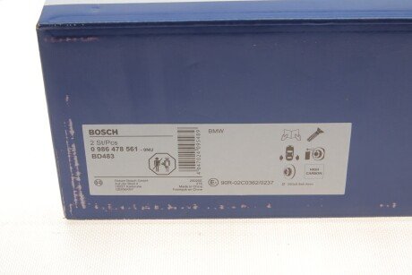Задний тормозной диск bosch 0986478561