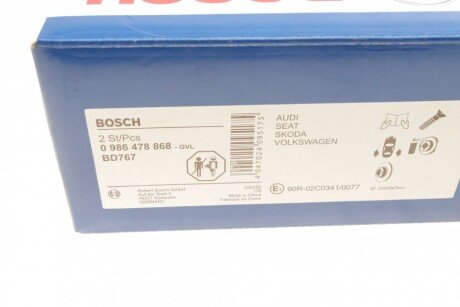 Задній гальмівний (тормозний) диск bosch 0 986 478 868