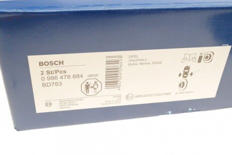 Задний тормозной диск bosch 0986478884