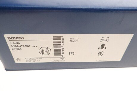 Задний тормозной диск bosch 0986478886