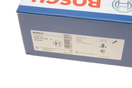 Задний тормозной диск bosch 0986479106