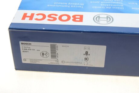 Задній гальмівний (тормозний) диск bosch 0986479131
