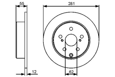 Задний тормозной диск bosch 0 986 479 419