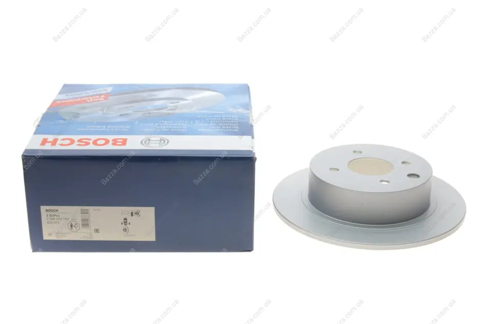 Задній гальмівний (тормозний) диск Bosch 0986479742 (фото 1)