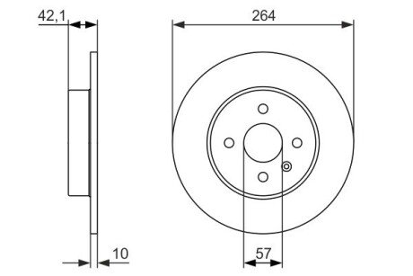 Задний тормозной диск bosch 0986479961
