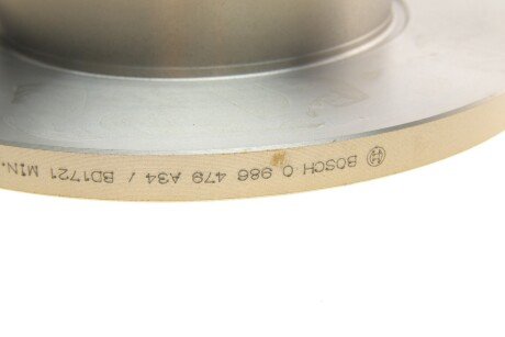 Задній гальмівний (тормозний) диск bosch 0986479A34