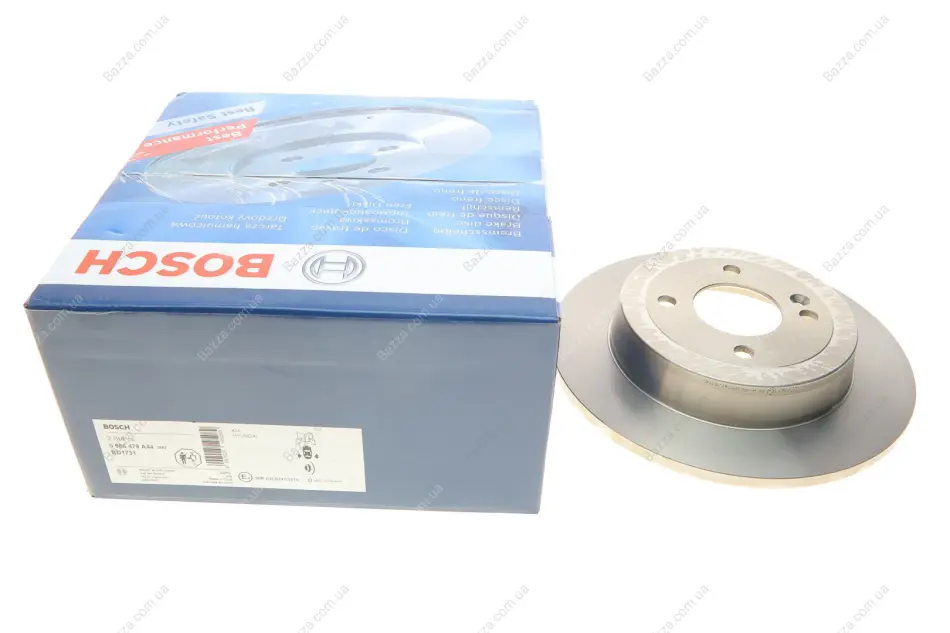 Задній гальмівний (тормозний) диск Bosch 0 986 479 A44 (фото 1)