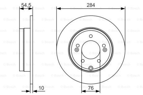 Задний тормозной диск bosch 0986479T49