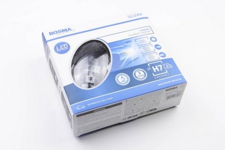 Автолампа H7 LED 12/24V 4000LM PX26D CANBUS (2 шт) bosma 6087 на Шкода Суперб 2