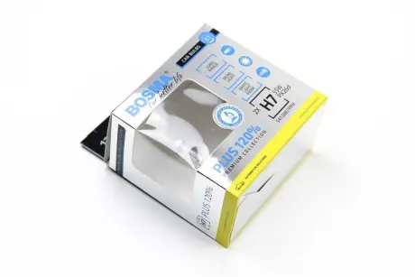 Автолампа H7 PLUS 120% 12V 55W PX26D Упаковка 2шт BOSMA 5462