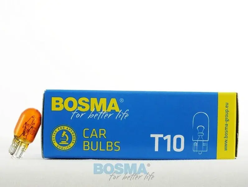 Автолампа T10 12V 5W WY5W ORANGE BOSMA 1987