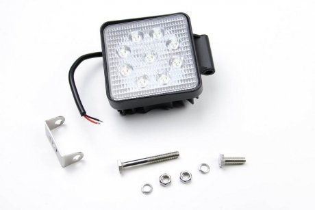 ДопФара WORK LED LAMP 12/24V 9XLED EPISTAR 3W 1600 LM 30° узкий луч, квадратная (1 шт) bosma 6155