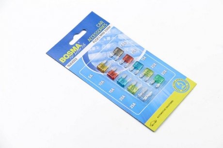 Предохранитель MINI 10 MM BLISTER К-т (Блистер 10 шт) bosma 2614