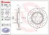 Перфорированный тормозной диск brembo 08.D060.1X