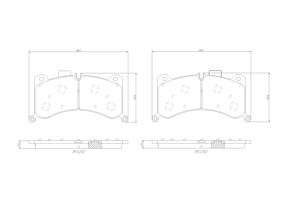 Тормозные колодки brembo P85183