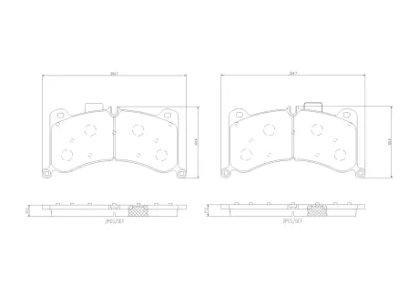 Тормозные колодки brembo P85183
