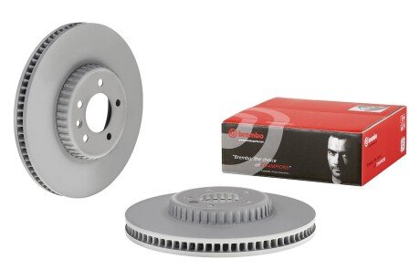 Вентилируемый тормозной диск brembo 09D54923