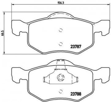 Тормозные колодки brembo P24 056