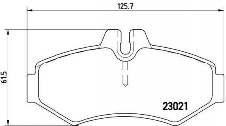 Задние тормозные колодки brembo P50 020