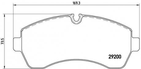 Передні тормозні (гальмівні) колодки brembo P50 059