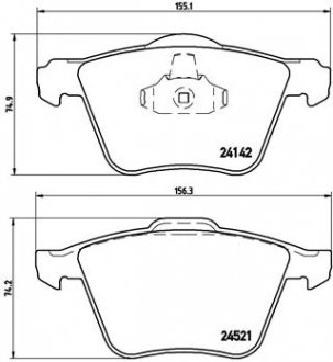 Тормозні (гальмівні) колодки brembo P 24 077X