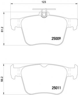 Тормозні (гальмівні) колодки brembo P 85 124X