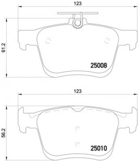 Тормозные колодки brembo P 85 125X