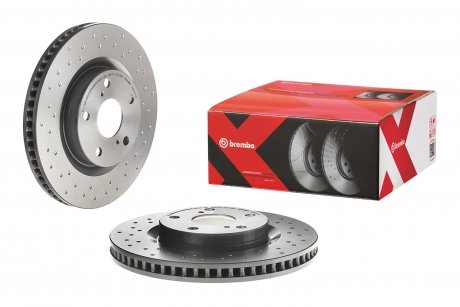 Вентильований гальмівний диск brembo 09.A417.1X