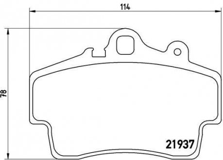 Передні тормозні (гальмівні) колодки brembo P65007