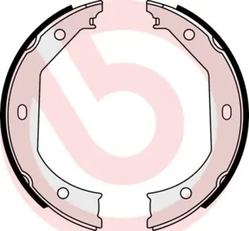 Колодки ручного (стоячого) гальма Brembo S06509 (фото 1)